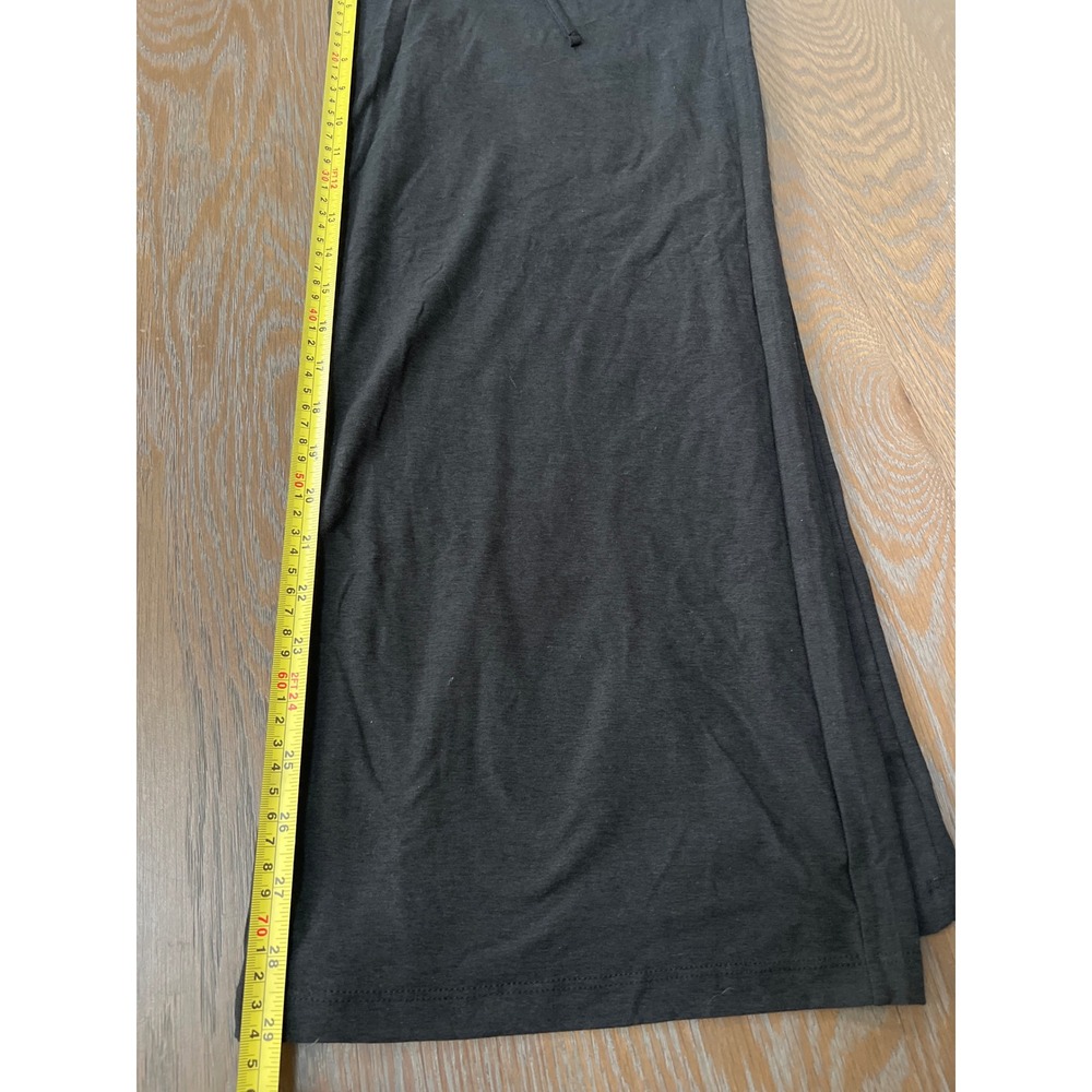 Black Wide-Leg Lounge Pants with Drawstring - Picture 7 of 7